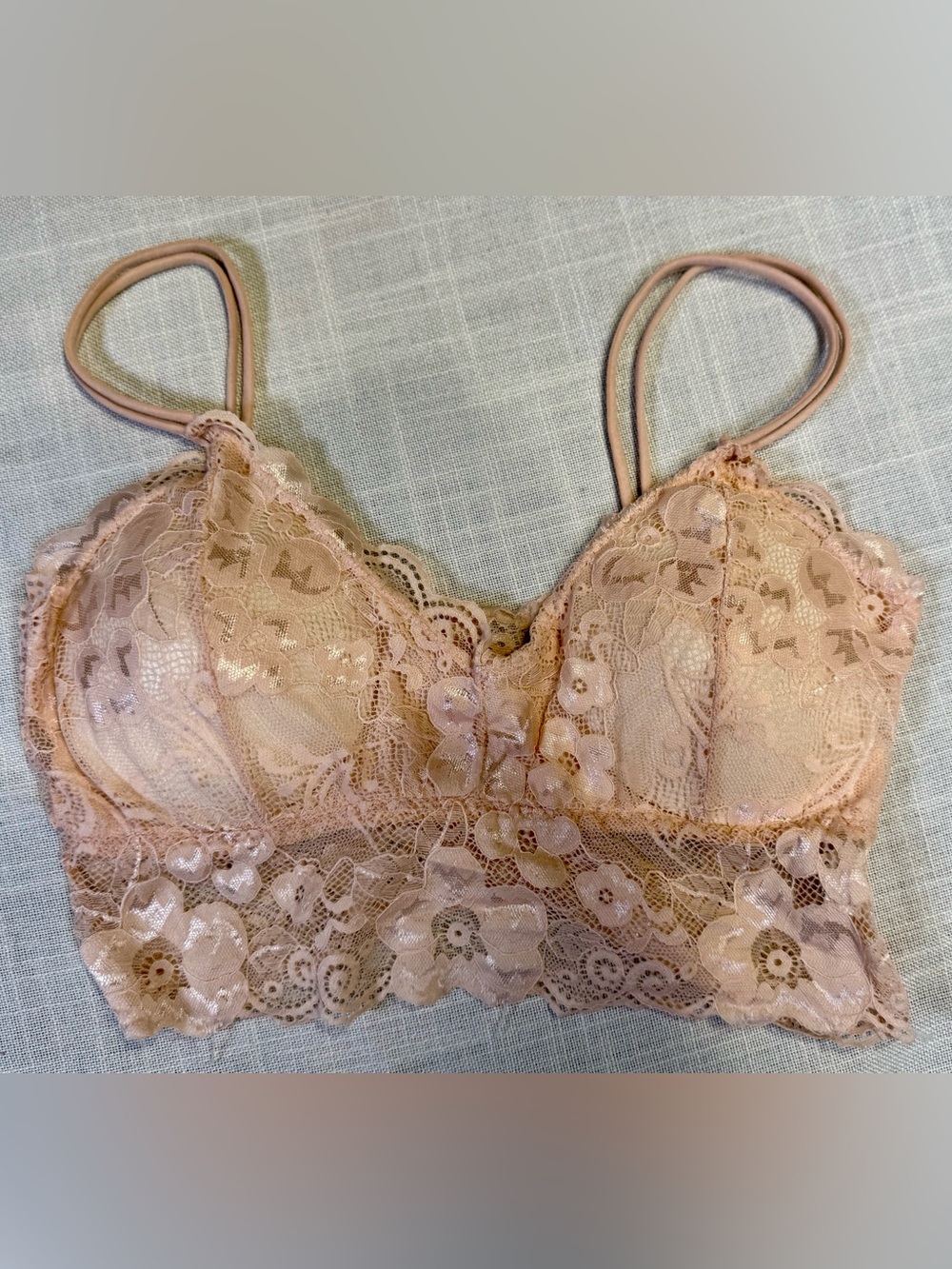 Delicate Romantic Delicate Lace Bralette in Blush - Women's Intimates